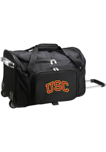 USC Trojans Black 22 Rolling Duffel Luggage
