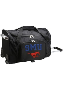 SMU Mustangs Black 22 Rolling Duffel Luggage