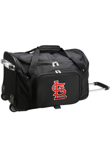 St Louis Cardinals Black 22 Rolling Duffel Luggage