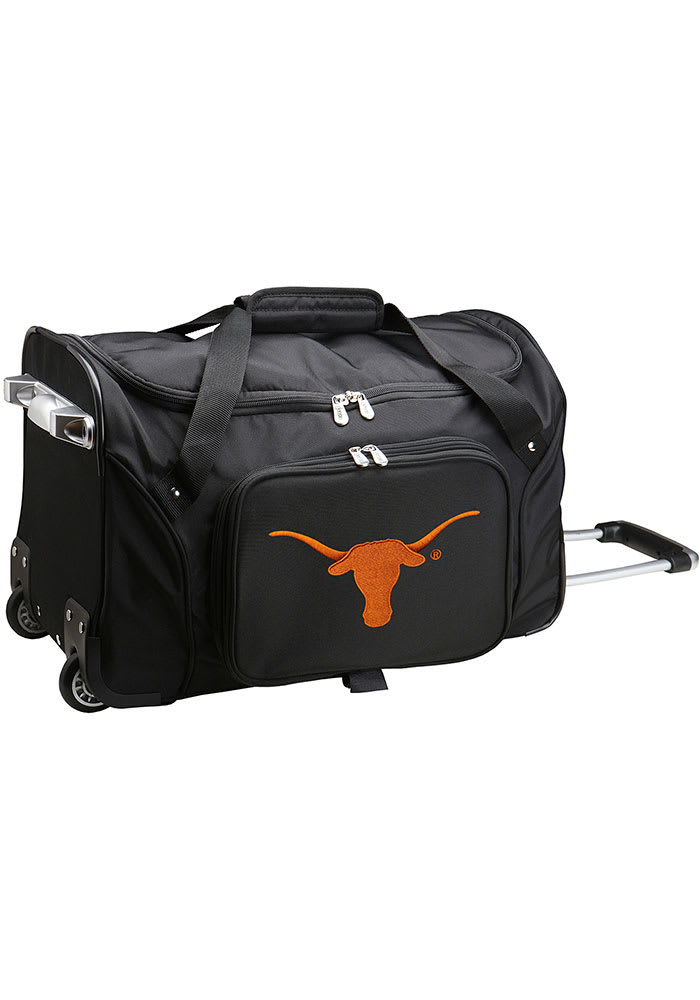 Texas Longhorns Black 22 Rolling Duffel Luggage