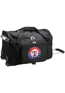 Texas Rangers Black 22 Rolling Duffel Luggage