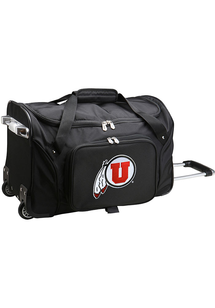 Utah Utes Black 22 Rolling Duffel Luggage
