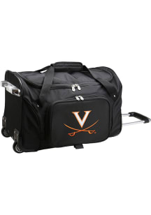 Virginia Cavaliers Black 22 Rolling Duffel Luggage