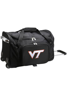 Virginia Tech Hokies Black 22 Rolling Duffel Luggage