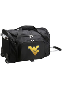 West Virginia Mountaineers Black 22 Rolling Duffel Luggage