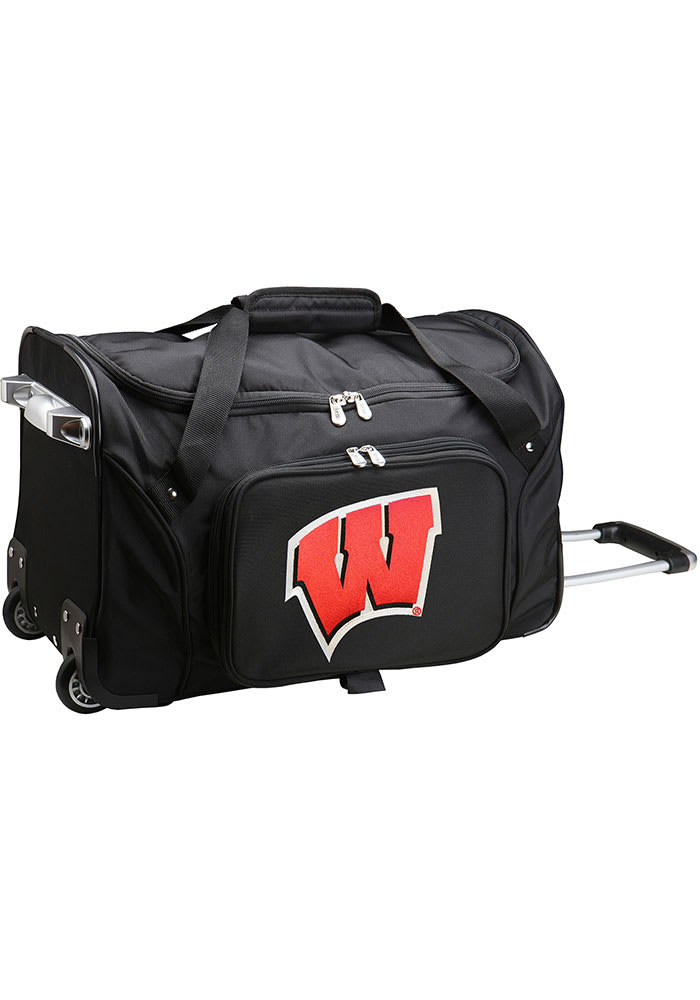 Wisconsin Badgers Black 22 Rolling Duffel Luggage