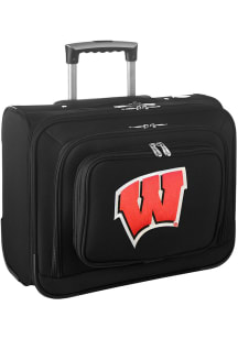 Overnighter Laptop Wisconsin Badgers Luggage - Black