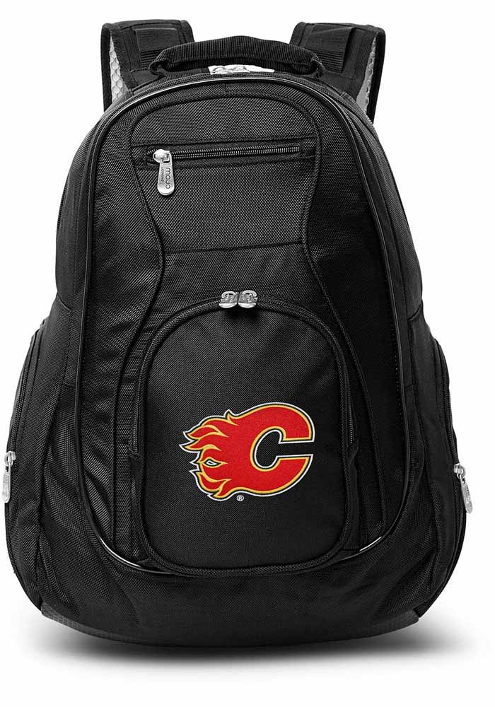 Calgary Flames Black 19 Laptop Backpack