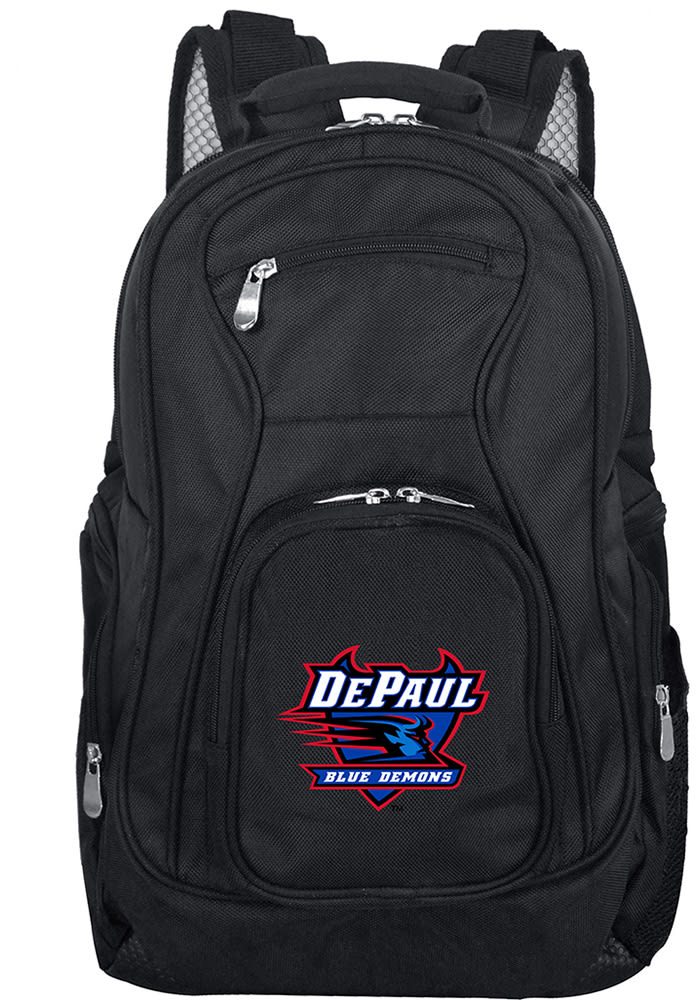 DePaul Blue Demons Black 19 Laptop Backpack