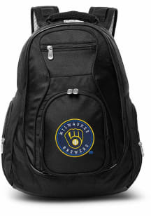 Mojo Milwaukee Brewers Black 19 Laptop Backpack