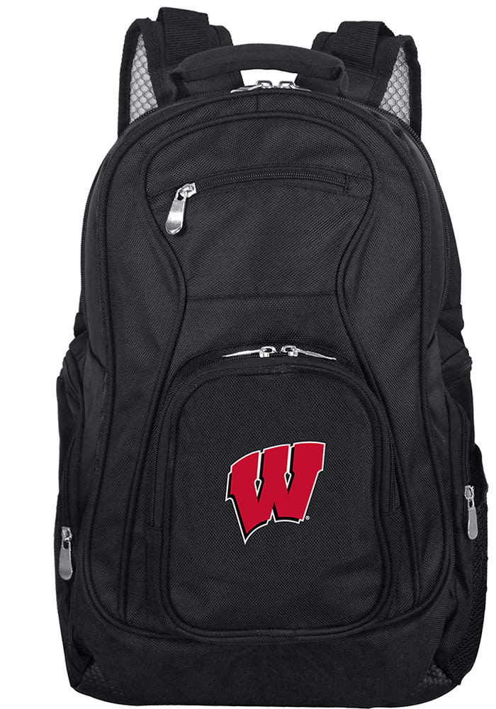 Wisconsin Badgers Black 19 Laptop Backpack