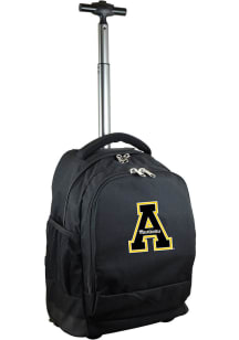 Mojo Appalachian State Mountaineers Black Wheeled Premium Backpack