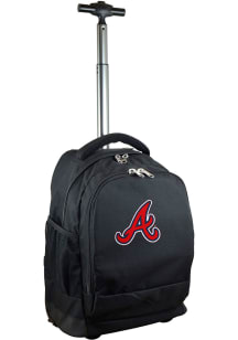 Mojo Atlanta Braves Black Wheeled Premium Backpack