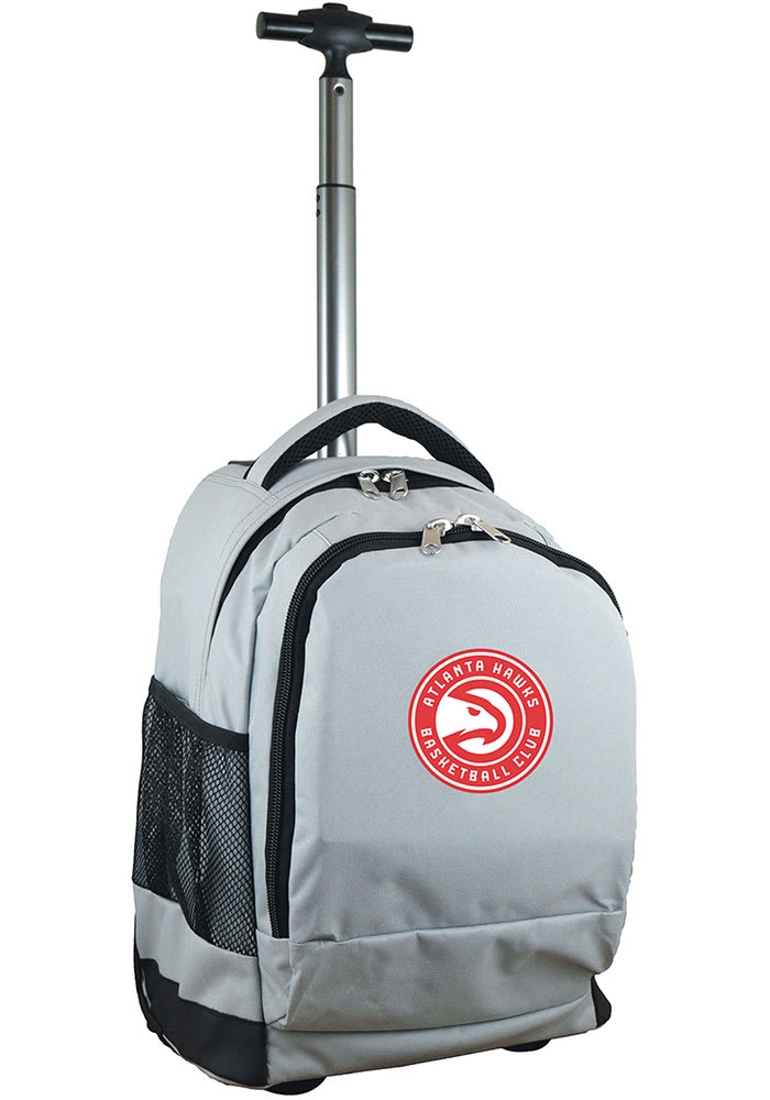 Atlanta Hawks Grey Wheeled Premium Backpack