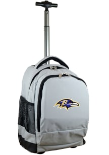 Mojo Baltimore Ravens Grey Wheeled Premium Backpack