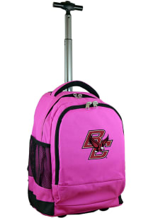 Mojo Boston College Eagles Pink Wheeled Premium Backpack