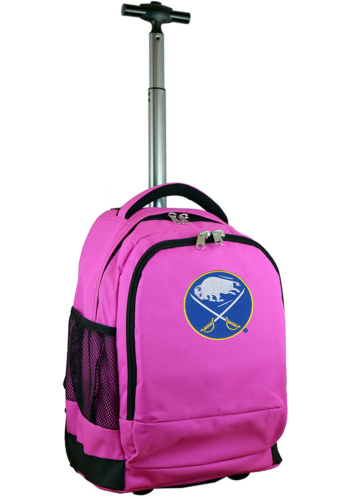 Buffalo Sabres Pink Wheeled Premium Backpack
