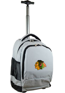 Mojo Chicago Blackhawks Grey Wheeled Premium Backpack