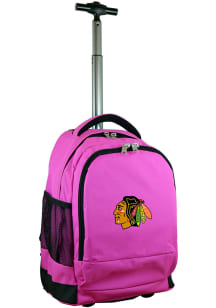 Mojo Chicago Blackhawks Pink Wheeled Premium Backpack