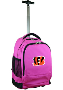 Mojo Cincinnati Bengals Pink Wheeled Premium Backpack