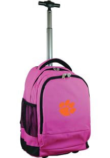 Mojo Clemson Tigers Pink Wheeled Premium Backpack