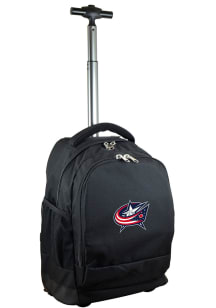 Mojo Columbus Blue Jackets Black Wheeled Premium Backpack