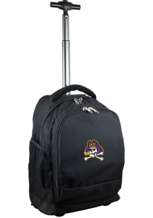 Mojo East Carolina Pirates Black Wheeled Premium Backpack
