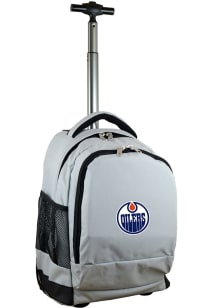 Mojo Edmonton Oilers Grey Wheeled Premium Backpack