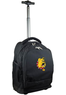 Mojo Ferris State Bulldogs Black Wheeled Premium Backpack
