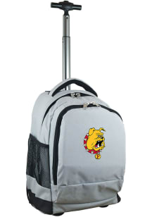 Mojo Ferris State Bulldogs Grey Wheeled Premium Backpack
