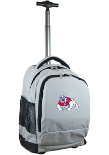 Mojo Fresno State Bulldogs Grey Wheeled Premium Backpack