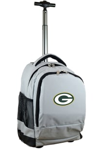 Mojo Green Bay Packers Grey Wheeled Premium Backpack