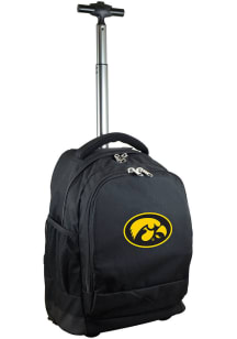 Mojo Iowa Hawkeyes Black Wheeled Premium Backpack