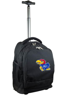 Mojo Kansas Jayhawks Black Wheeled Premium Backpack