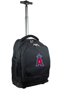 Mojo Los Angeles Angels Black Wheeled Premium Backpack