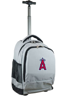 Mojo Los Angeles Angels Grey Wheeled Premium Backpack