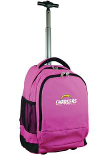 Mojo Los Angeles Chargers Pink Wheeled Premium Backpack
