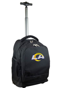 Mojo Los Angeles Rams Black Wheeled Premium Backpack