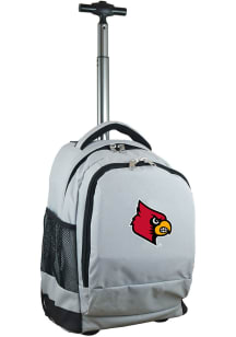 Mojo Louisville Cardinals Grey Wheeled Premium Backpack