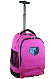 Memphis Grizzlies Pink Wheeled Premium Backpack