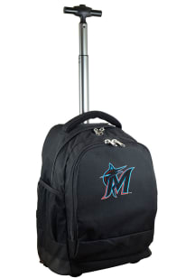 Mojo Miami Marlins Black Wheeled Premium Backpack