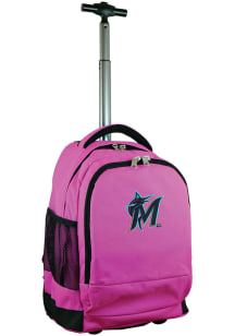 Mojo Miami Marlins Pink Wheeled Premium Backpack