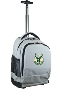 Mojo Milwaukee Bucks Grey Wheeled Premium Backpack
