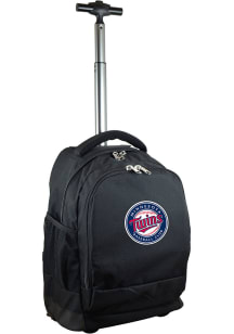 Mojo Minnesota Twins Black Wheeled Premium Backpack