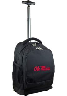 Mojo Ole Miss Rebels Black Wheeled Premium Backpack