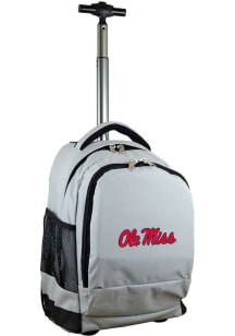 Mojo Ole Miss Rebels Grey Wheeled Premium Backpack