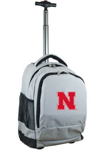 Mojo Nebraska Cornhuskers Grey Wheeled Premium Backpack
