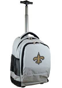 Mojo New Orleans Saints Grey Wheeled Premium Backpack