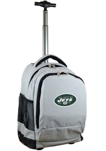 Mojo New York Jets Grey Wheeled Premium Backpack