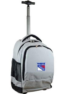 Mojo New York Rangers Grey Wheeled Premium Backpack
